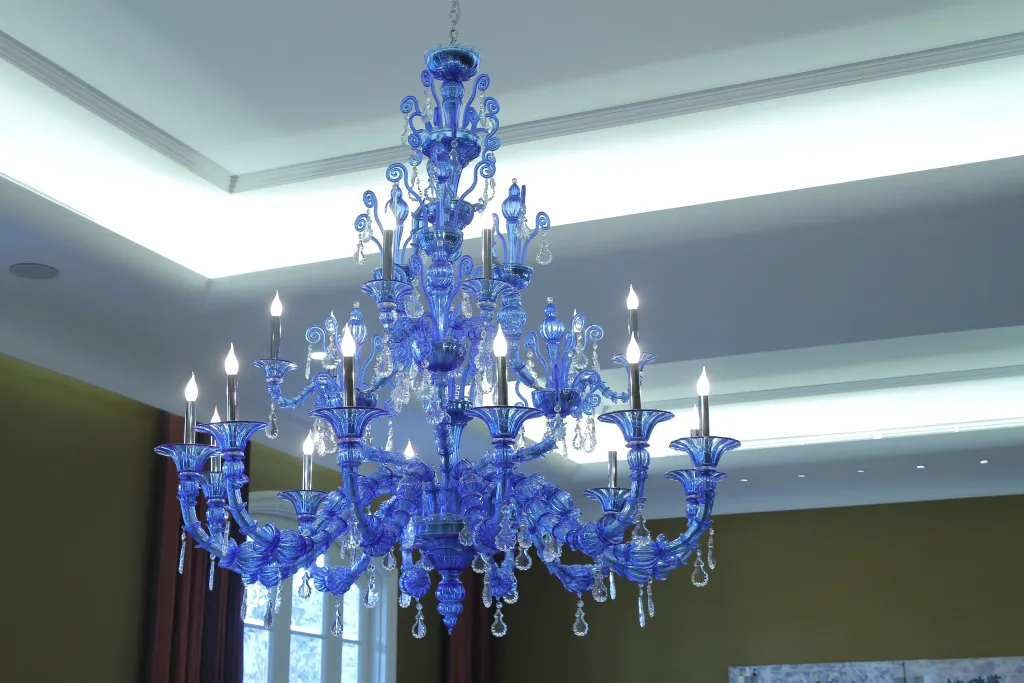 Nghệ thuật độc bản từ đèn chùm thủy tinh Murano 14 đèn chùm thủy tinh