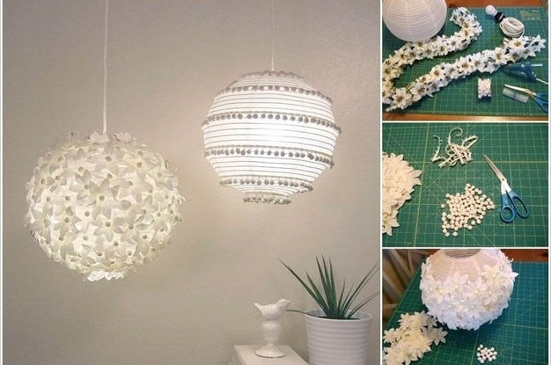 Hướng dẫn tự tạo đèn treo bằng hoa giấy, trang trí nội thất sáng tạo và tiết kiệm với các bước chi tiết dễ thực hiện.