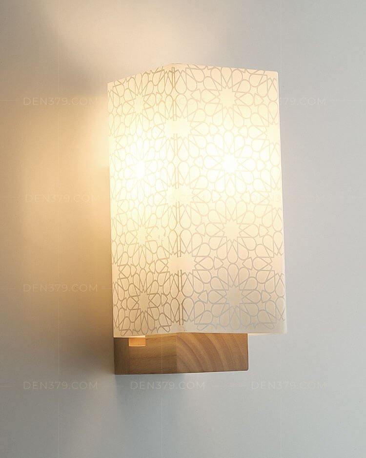 Ý tưởng, Cách làm đèn ngủ bằng gỗ trang trí tuyệt đẹp 13 Đèn treo tường hiện đại với họa tiết hoa văn tinh tế, thiết kế ánh sáng dịu nhẹ, phù hợp cho phòng khách hoặc phòng ngủ.