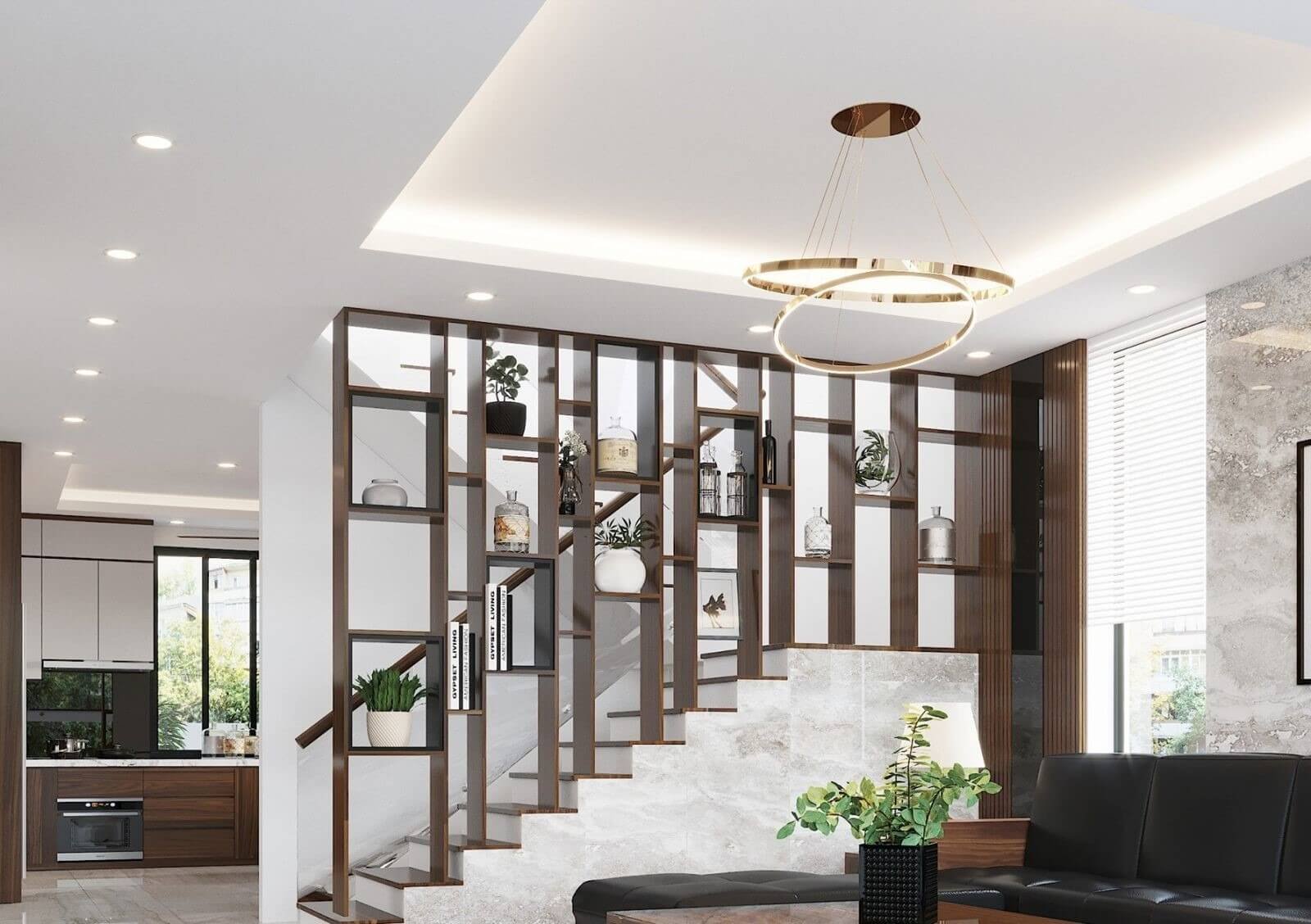 Tổng hợp 45 mẫu vách ngăn trang trí phòng khách tuyệt đẹp (P1)