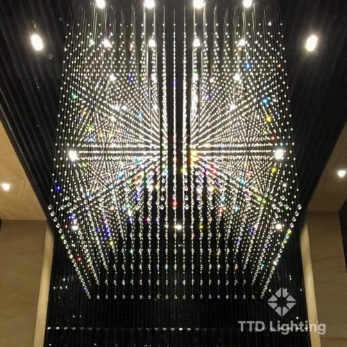 Đèn thiết kế thả thông tầng Miluxy tại trụ sở CONINCO