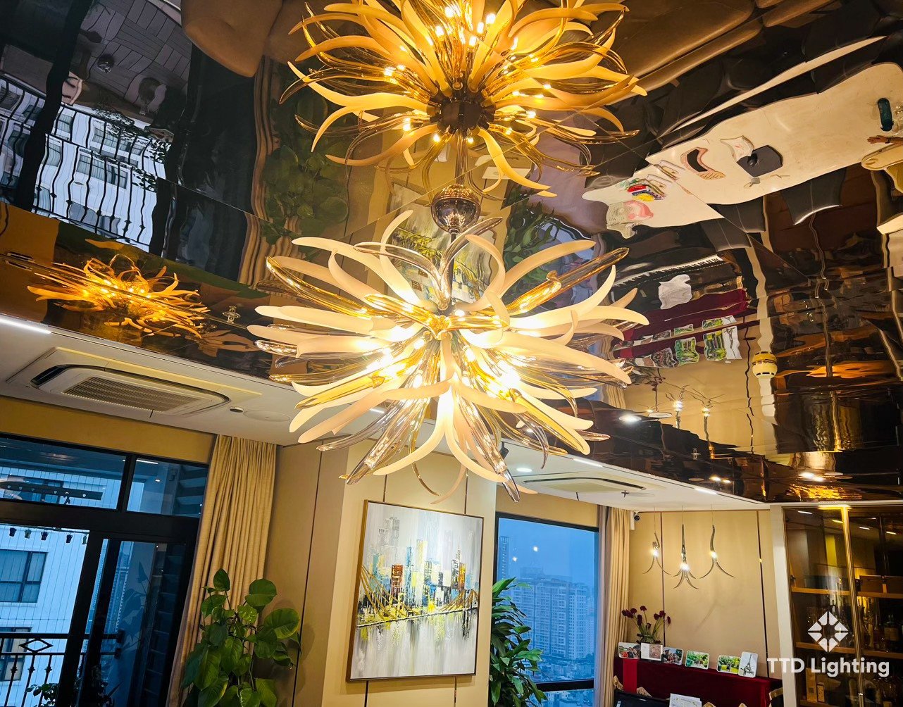 Dự án 7 Iris Cristal Bohemia – Giải pháp đèn trang trí cho trần gương