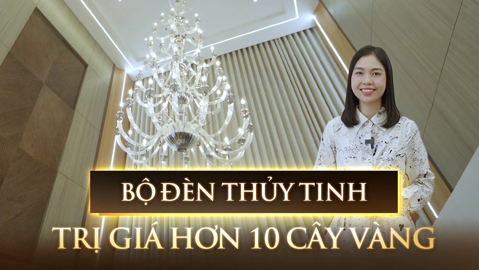 Khám Phá Bộ Đèn Chùm Thủy Tinh Cao Cấp Trong Không Gian Biệt Thự Sang Trọng & Hiện Đại