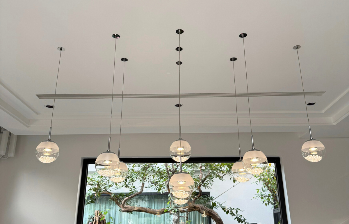 Dự án 27 Bộ đèn thả quả cầu pha lê - Khi thiết kế giao hòa cùng thiên nhiên