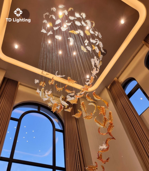 Đèn thả thiết kế Lông Vũ