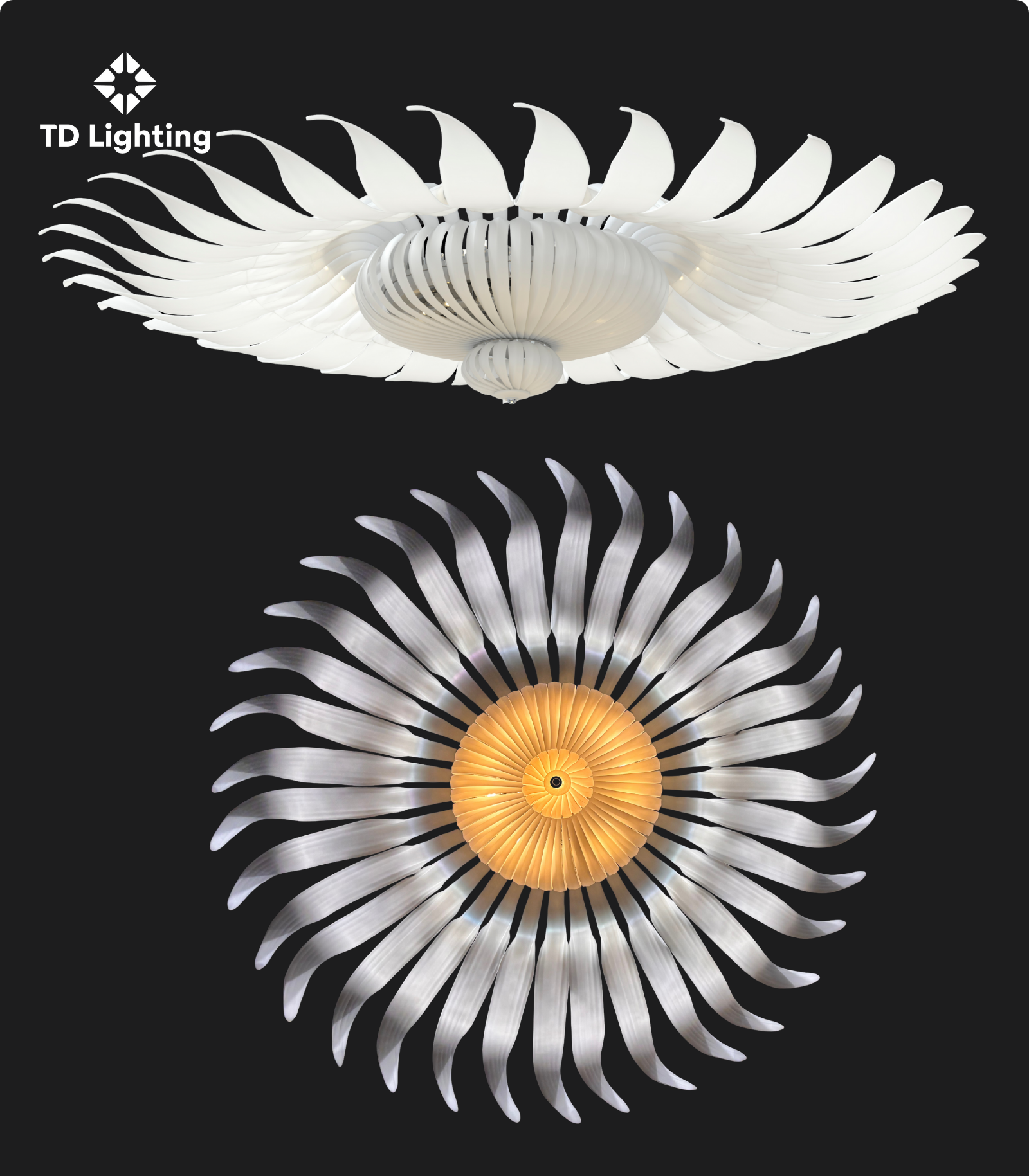 Đèn chùm Sunflower Iris Cristal Bohemia