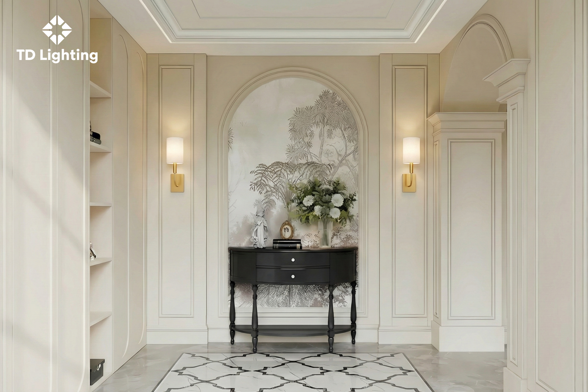 Đèn tường Brianna Elstead Lighting 3 Đèn tường Brianna Elstead Lighting