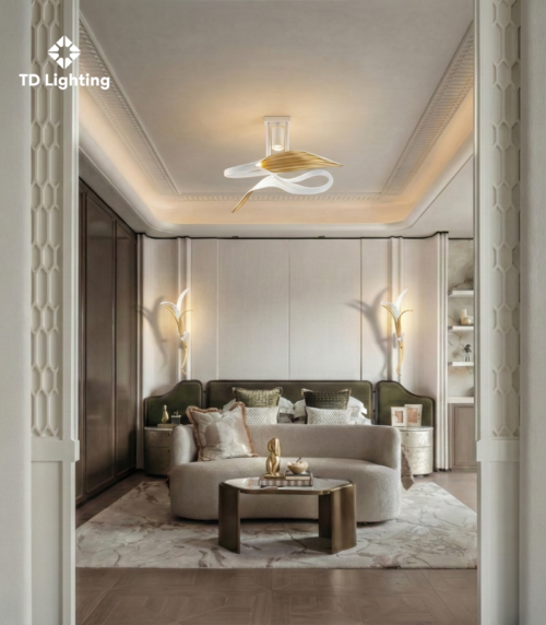 Đèn ốp trần Bach Iris Cristal Bohemia