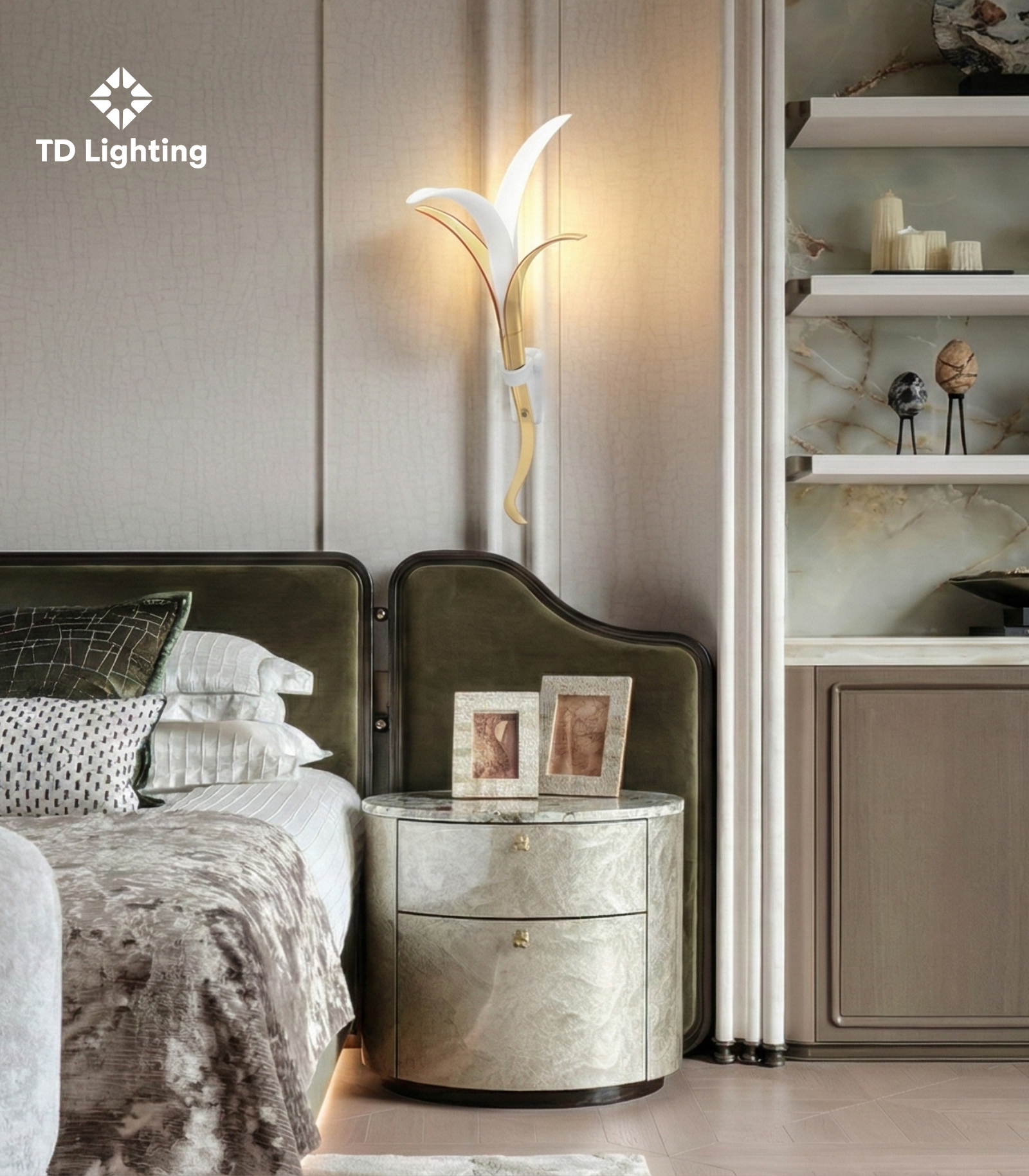 Đèn tường Creek Iris Cristal Bohemia