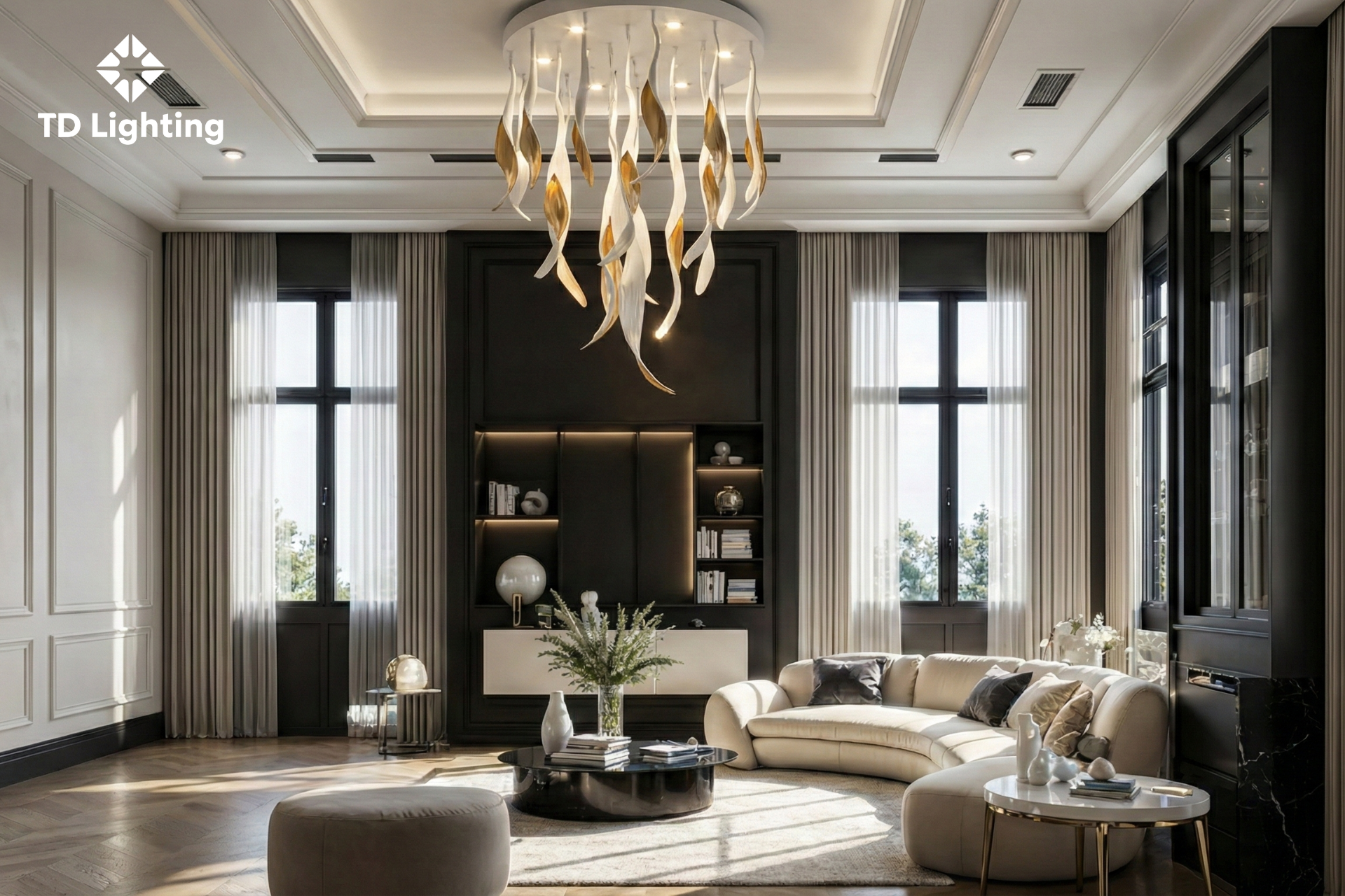 Đèn chùm Ludovica Iris Cristal Bohemia (2)