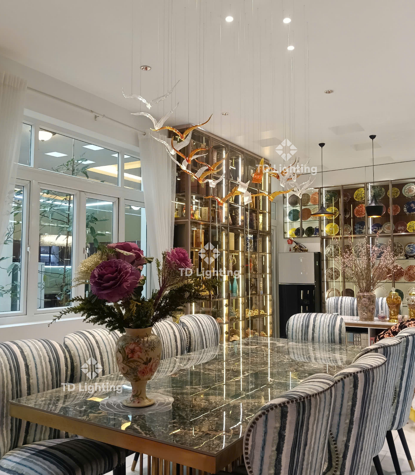 Đèn thả thiết kế Cánh Sếu