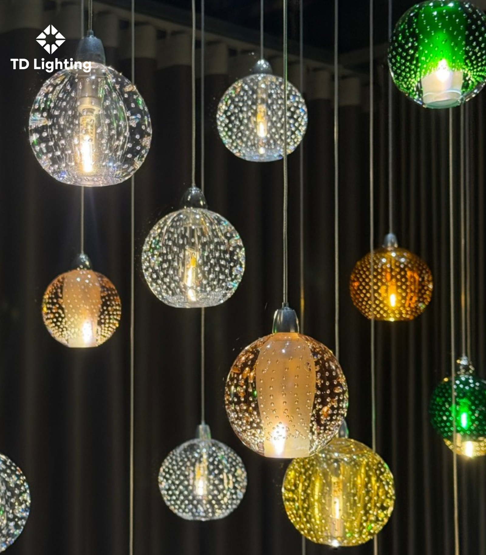 Đèn thả thiết kế Quả Cầu Đa Sắc (2)