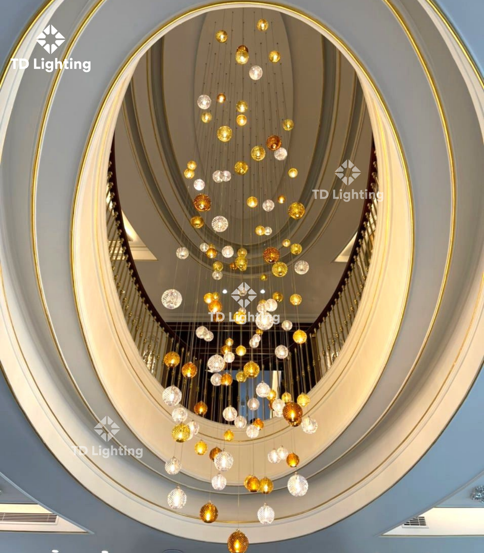 Đèn thả thiết kế Quả Cầu Đa Sắc