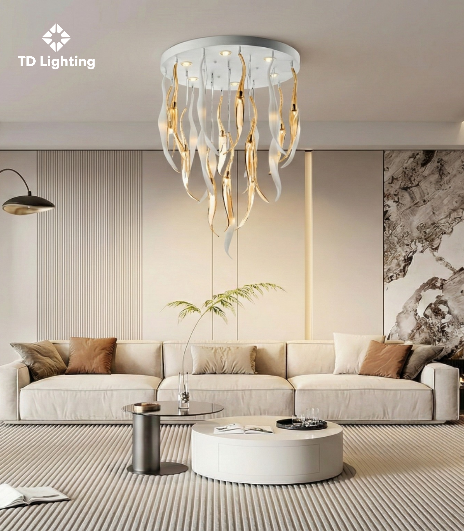 Đèn chùm Barbade Iris Cristal Bohemia