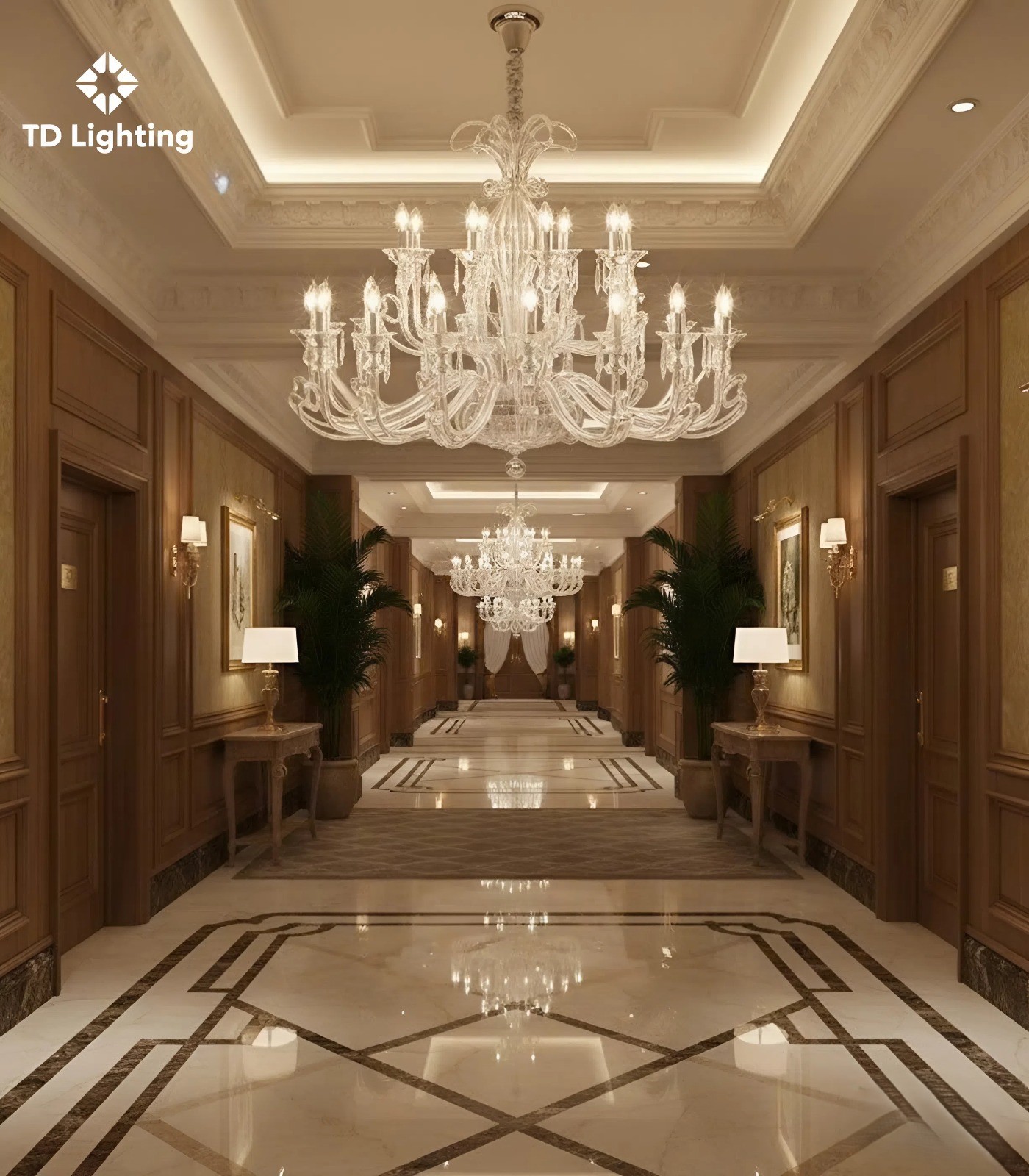 Đèn chùm Allison Iris Cristal Bohemia