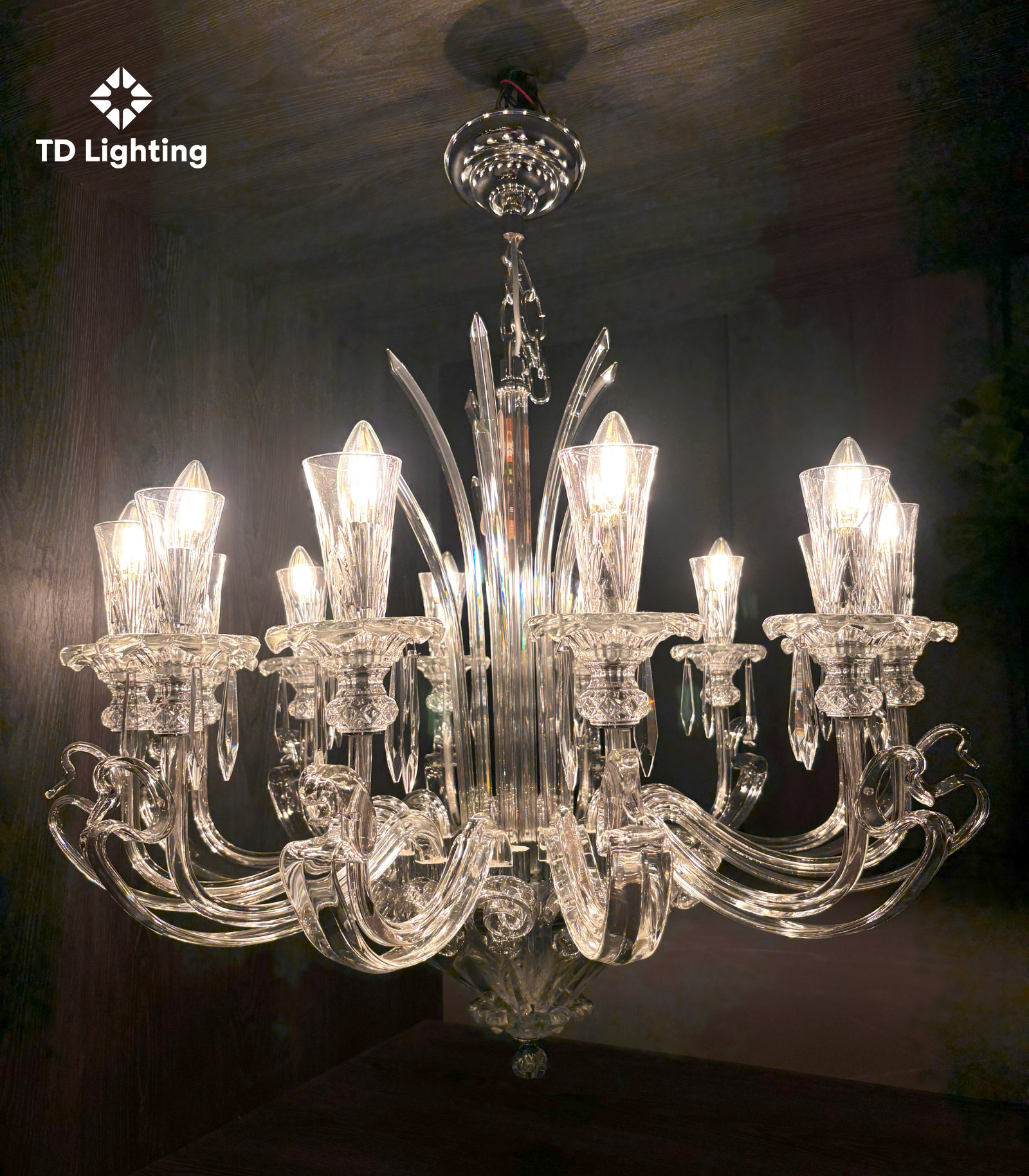 Đèn chùm Capriccio Iris Cristal Bohemia