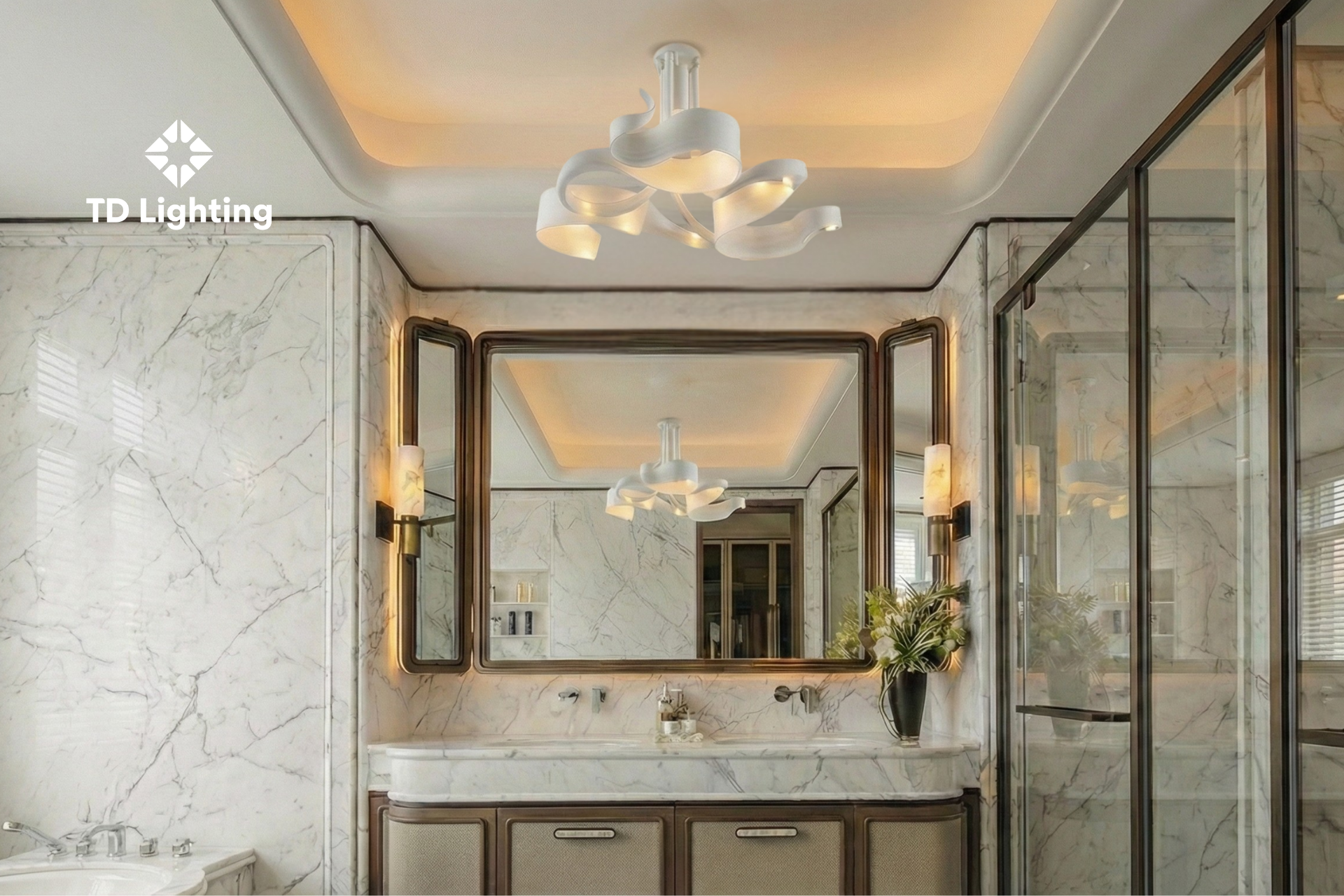 Đèn ốp trần Handel Iris Cristal Bohemia