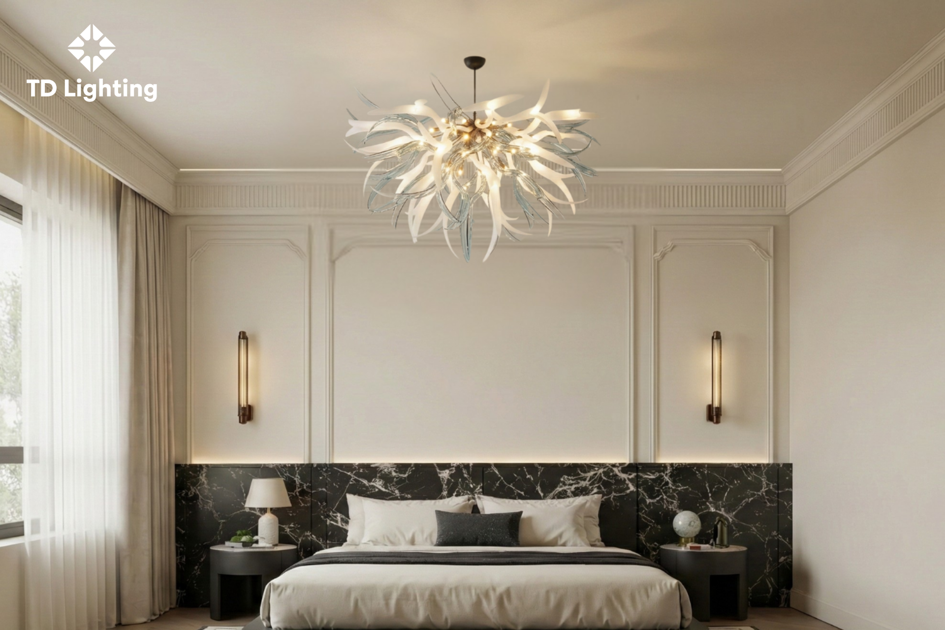 Đèn chùm Jade Iris Cristal Bohemia