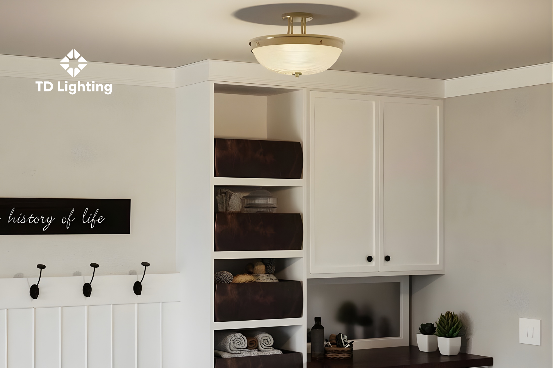 Đèn ốp trần Mantle Elstead Lighting