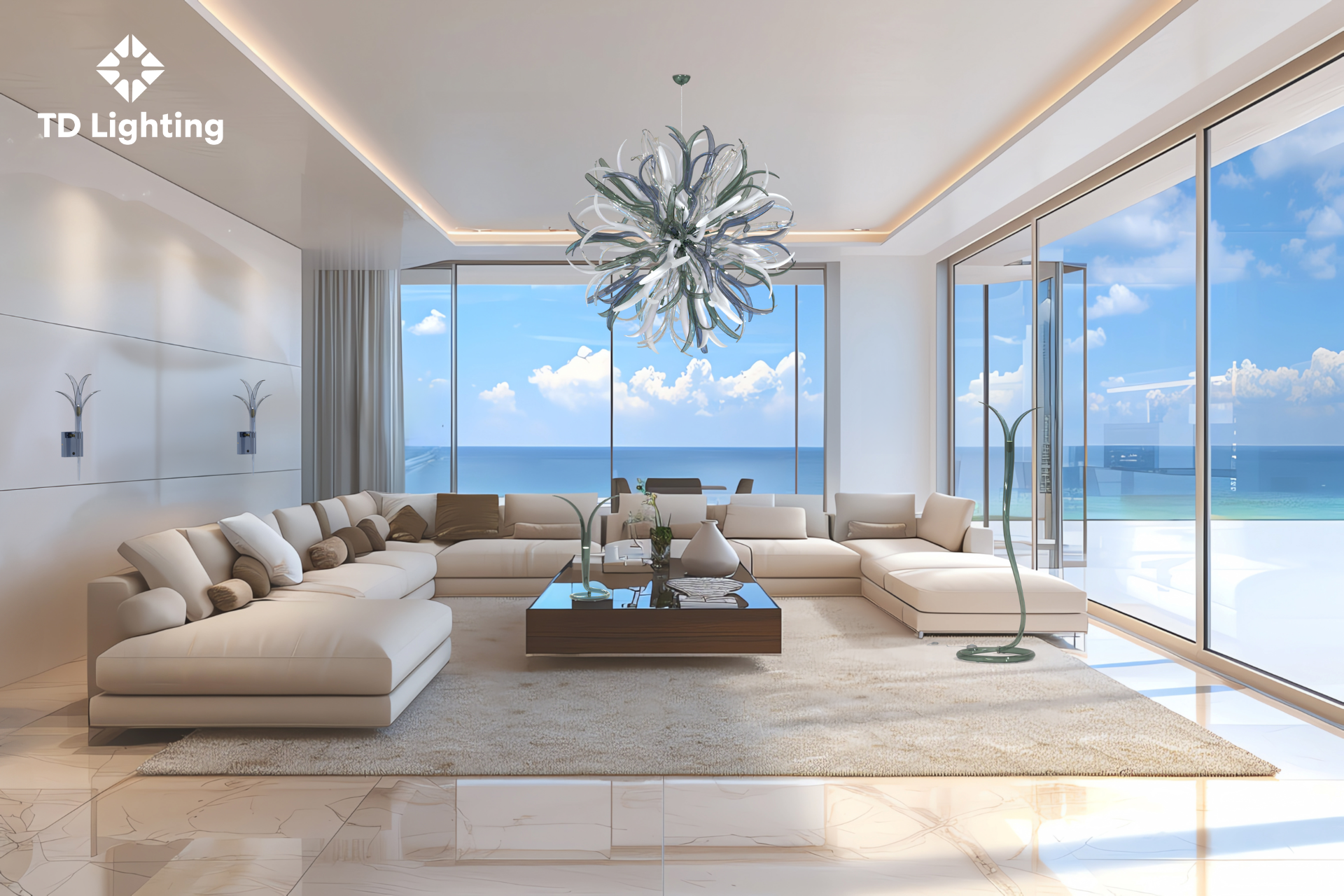 Đèn chùm Jude Iris Cristal Bohemia 4 Đèn chùm Jude Iris Cristal Bohemia