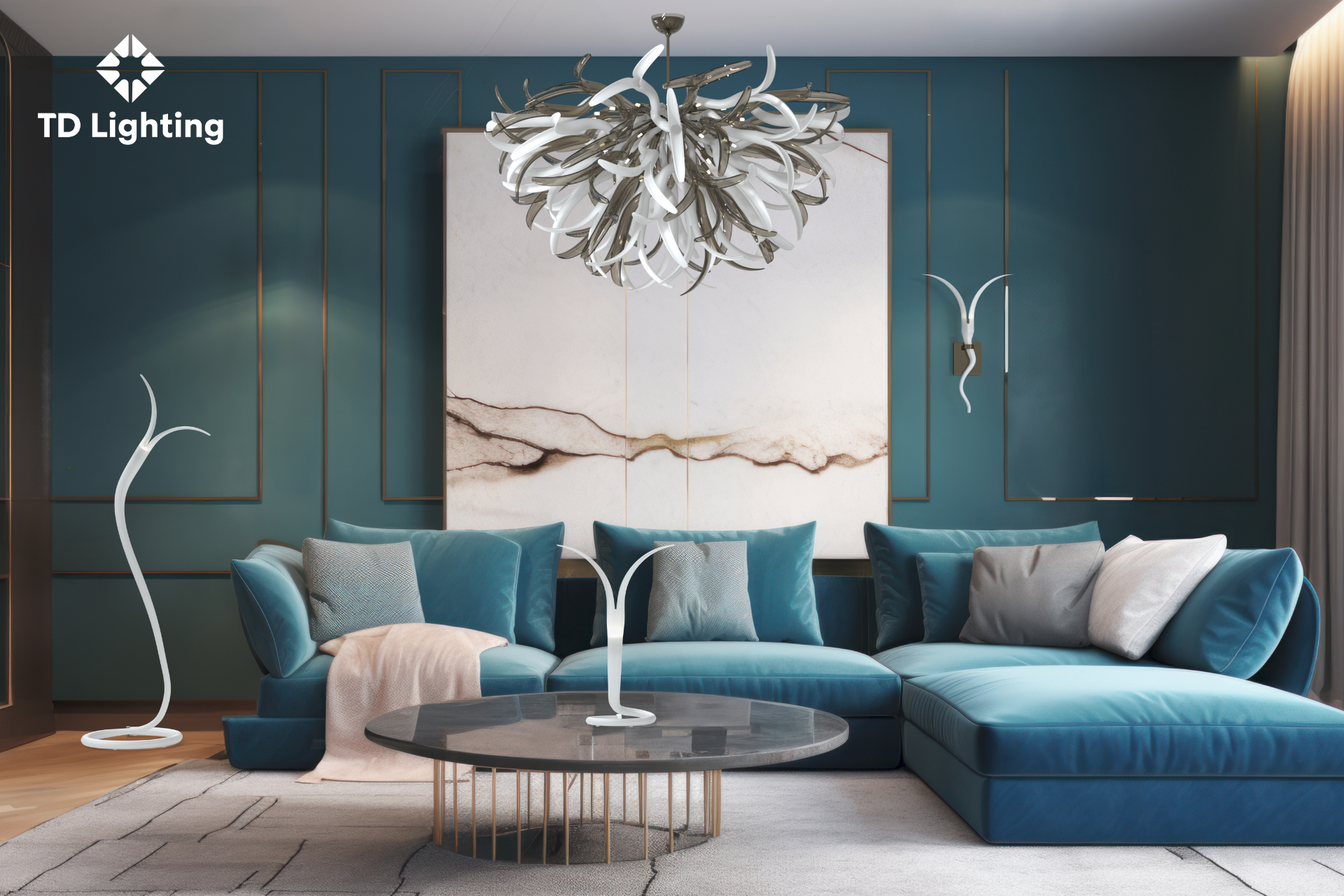 Đèn chùm Jade Iris Cristal Bohemia