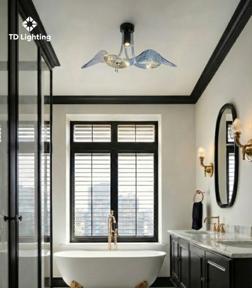 Đèn ốp trần Bach Iris Cristal Bohemia