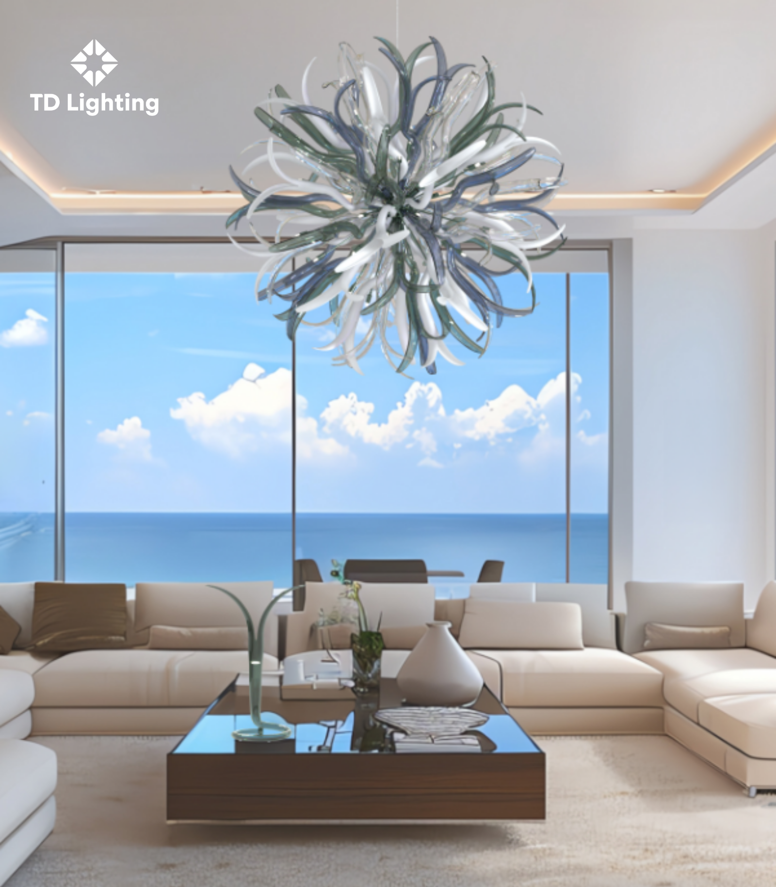 Đèn chùm Jude Iris Cristal Bohemia