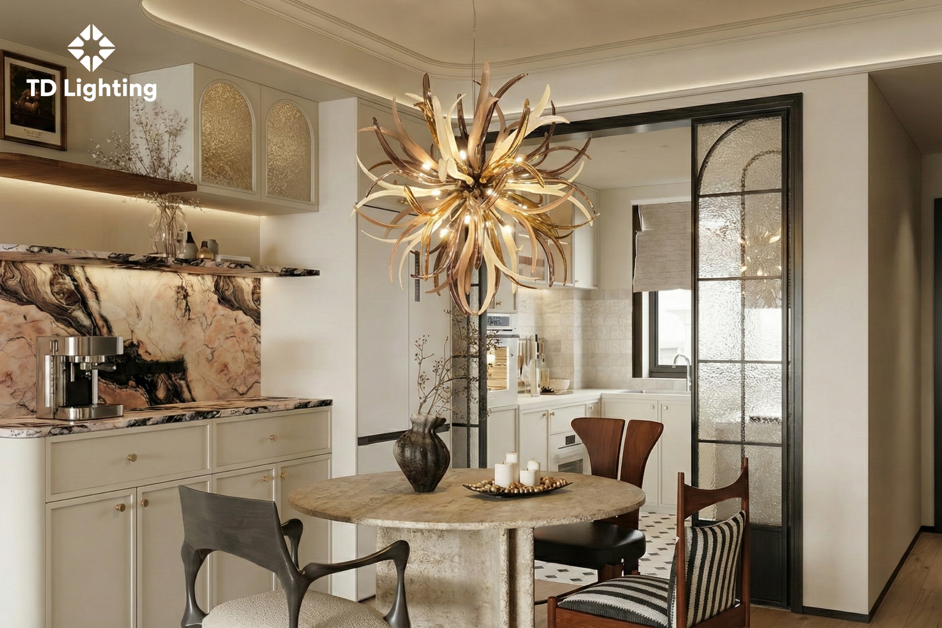 Đèn chùm Jude Iris Cristal Bohemia