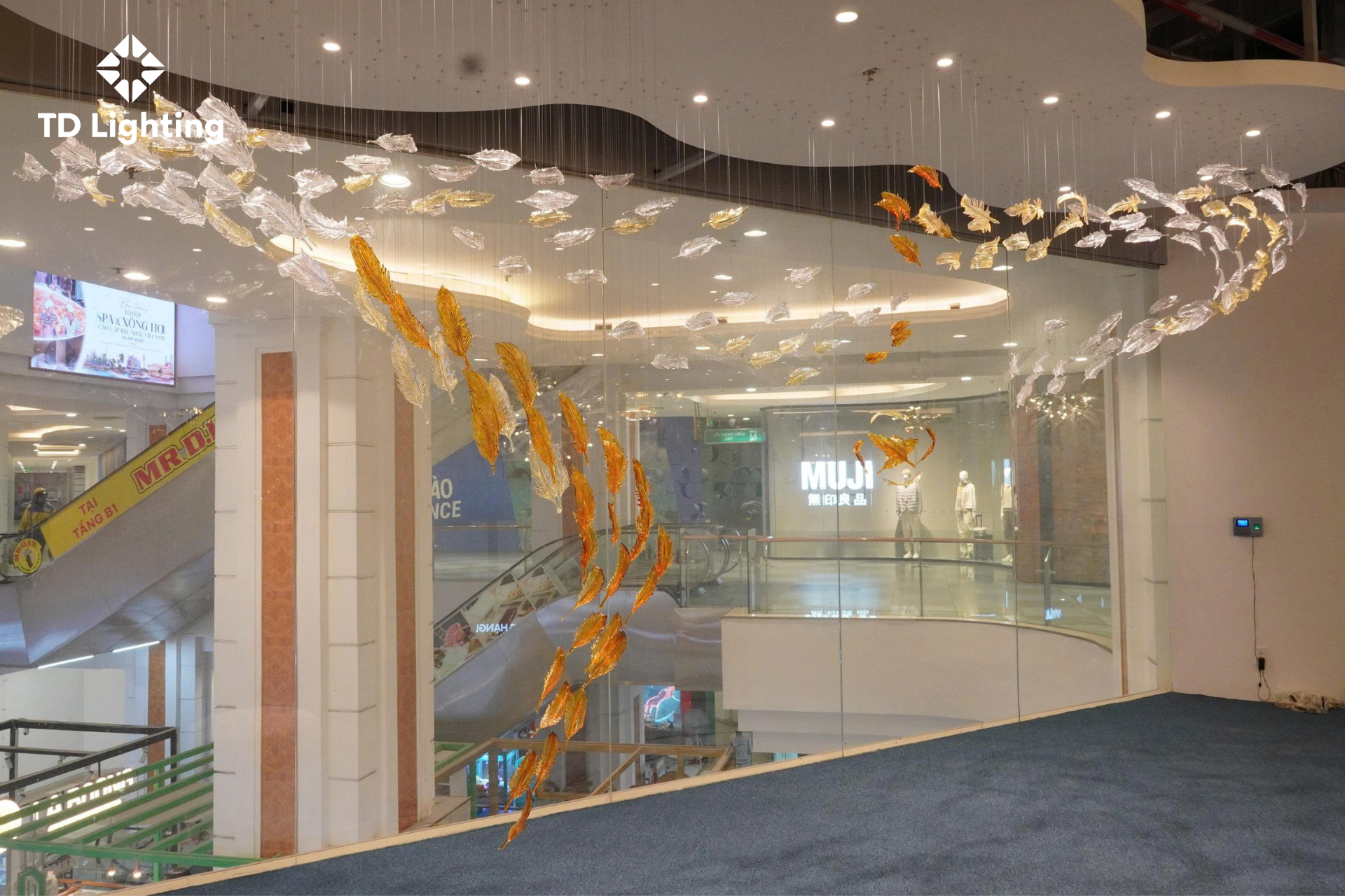 Đèn thả thiết kế Lông Vũ