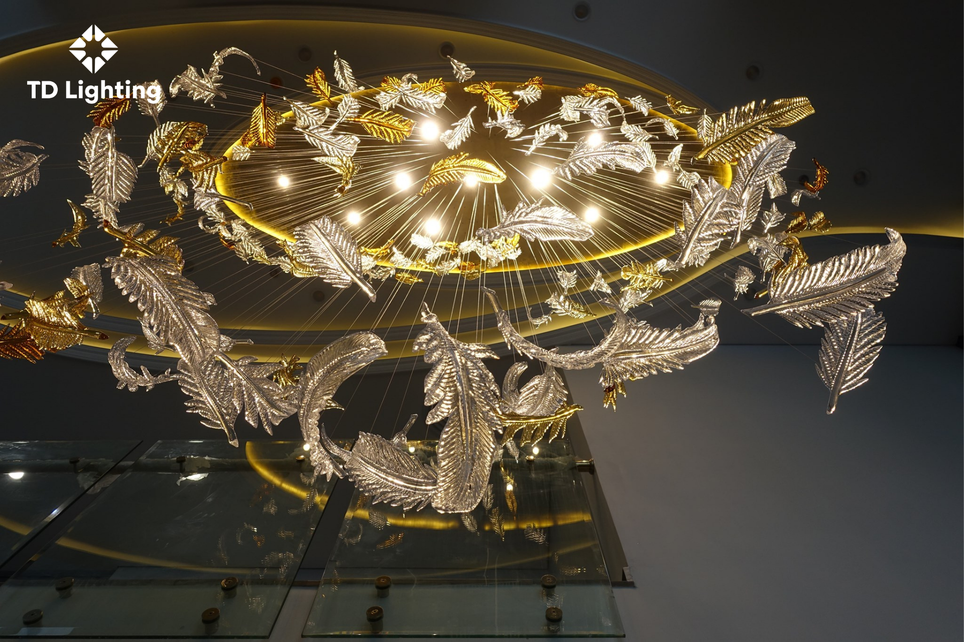 Đèn thả thiết kế Lông Vũ