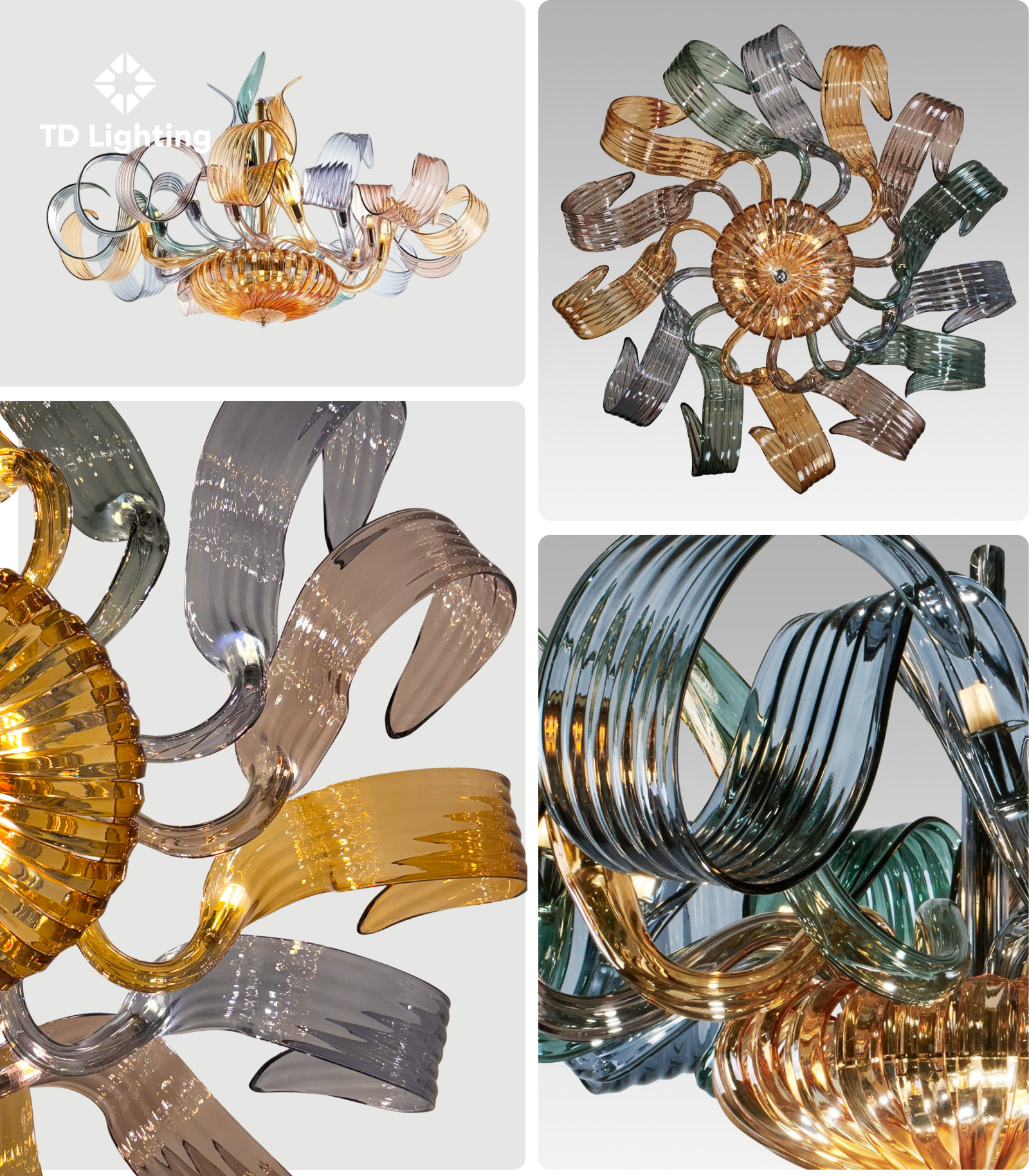 Đèn chùm Lotus Iris Cristal Bohemia 16 lotus 4