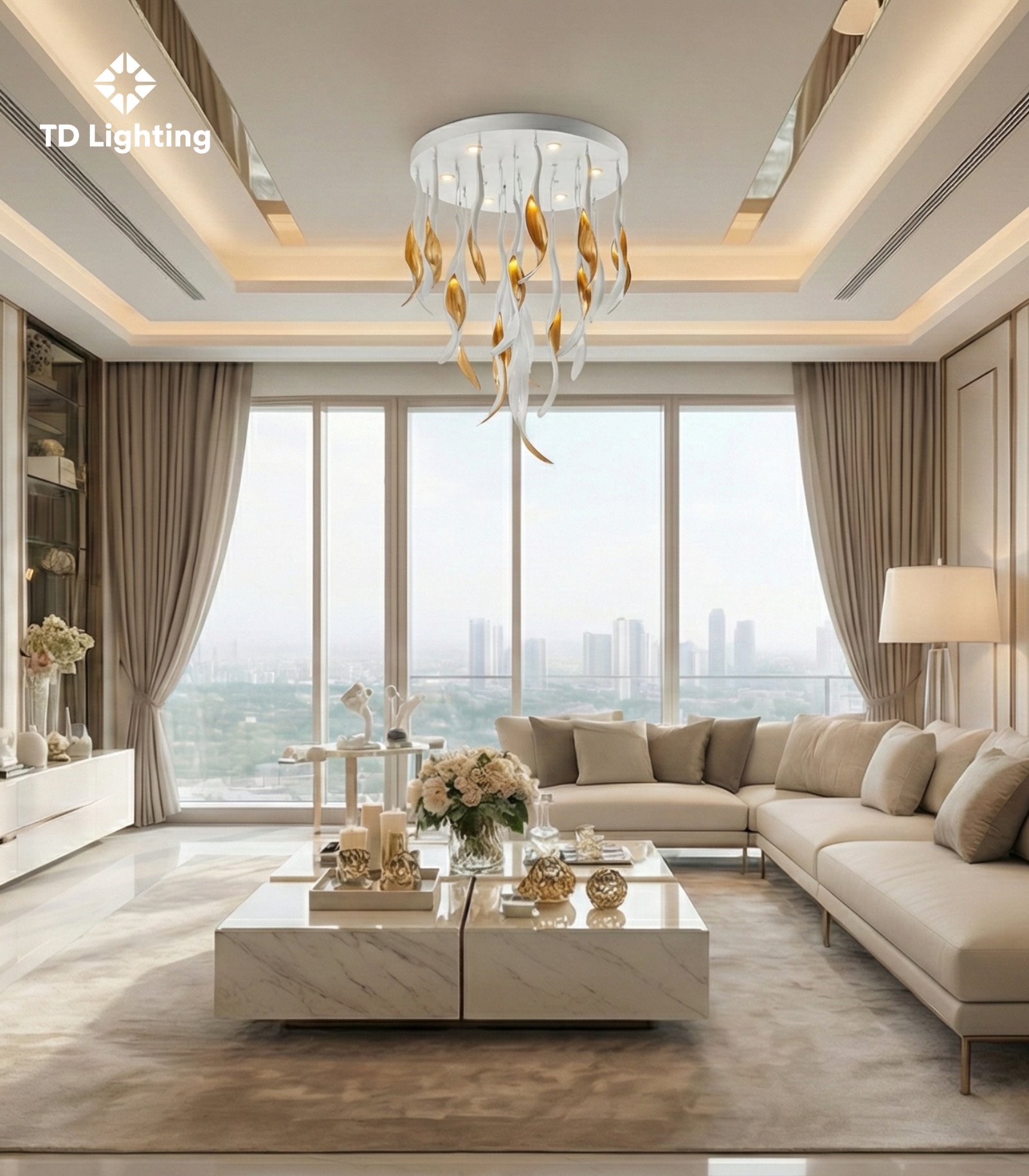 Đèn chùm Ludovica Iris Cristal Bohemia