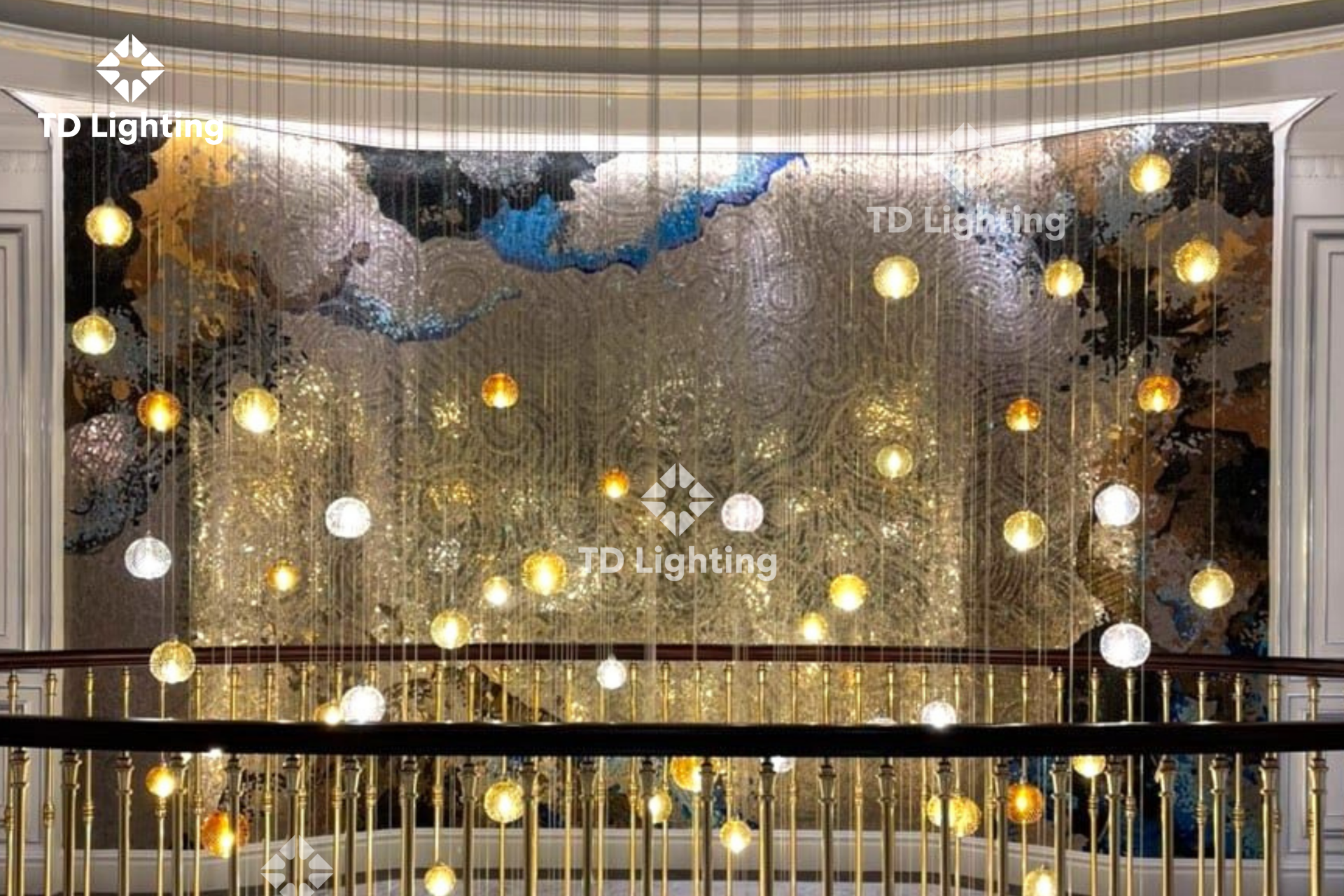 Đèn thả thiết kế Quả Cầu Đa Sắc