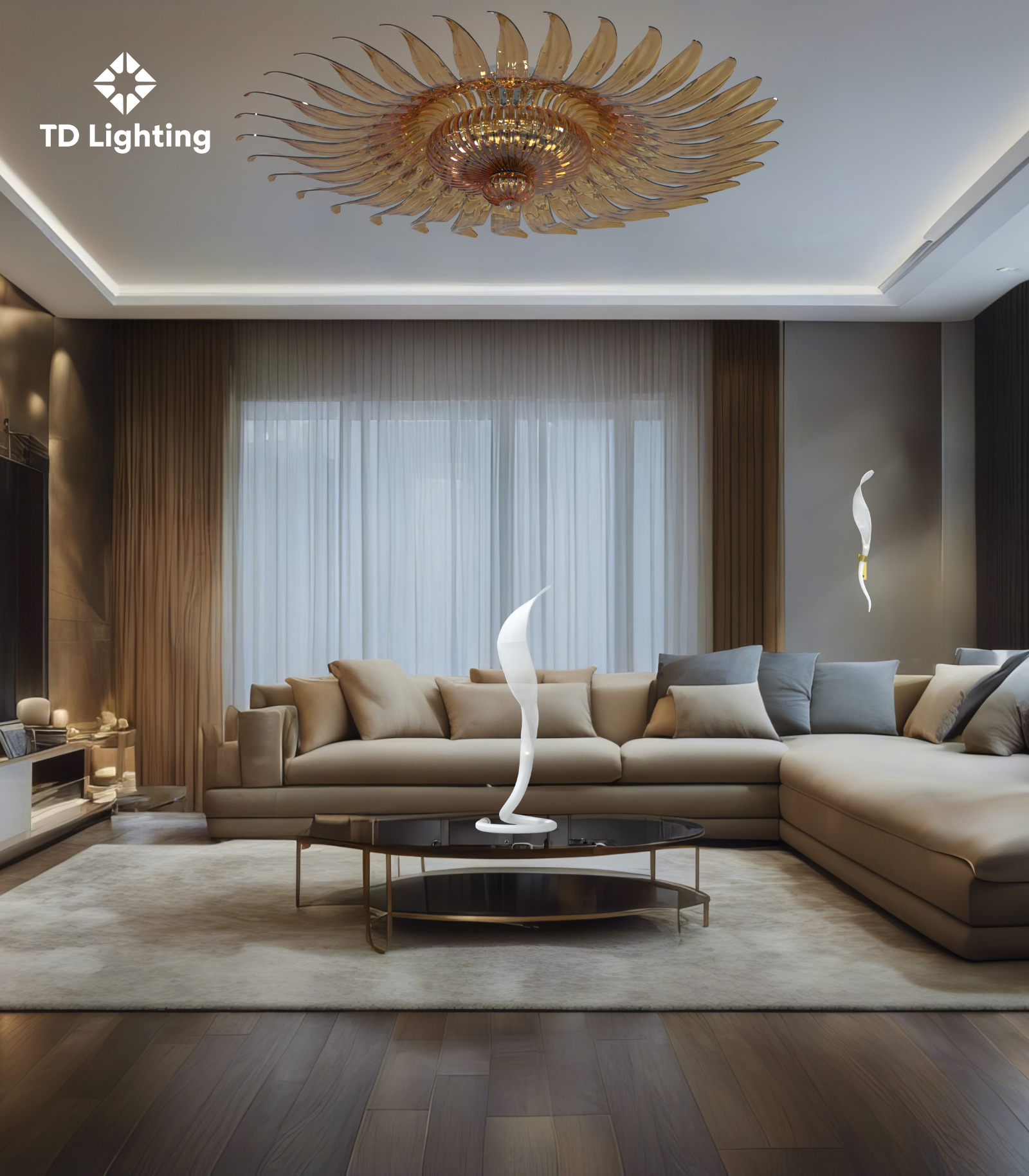 Đèn chùm Sunflower Iris Cristal Bohemia