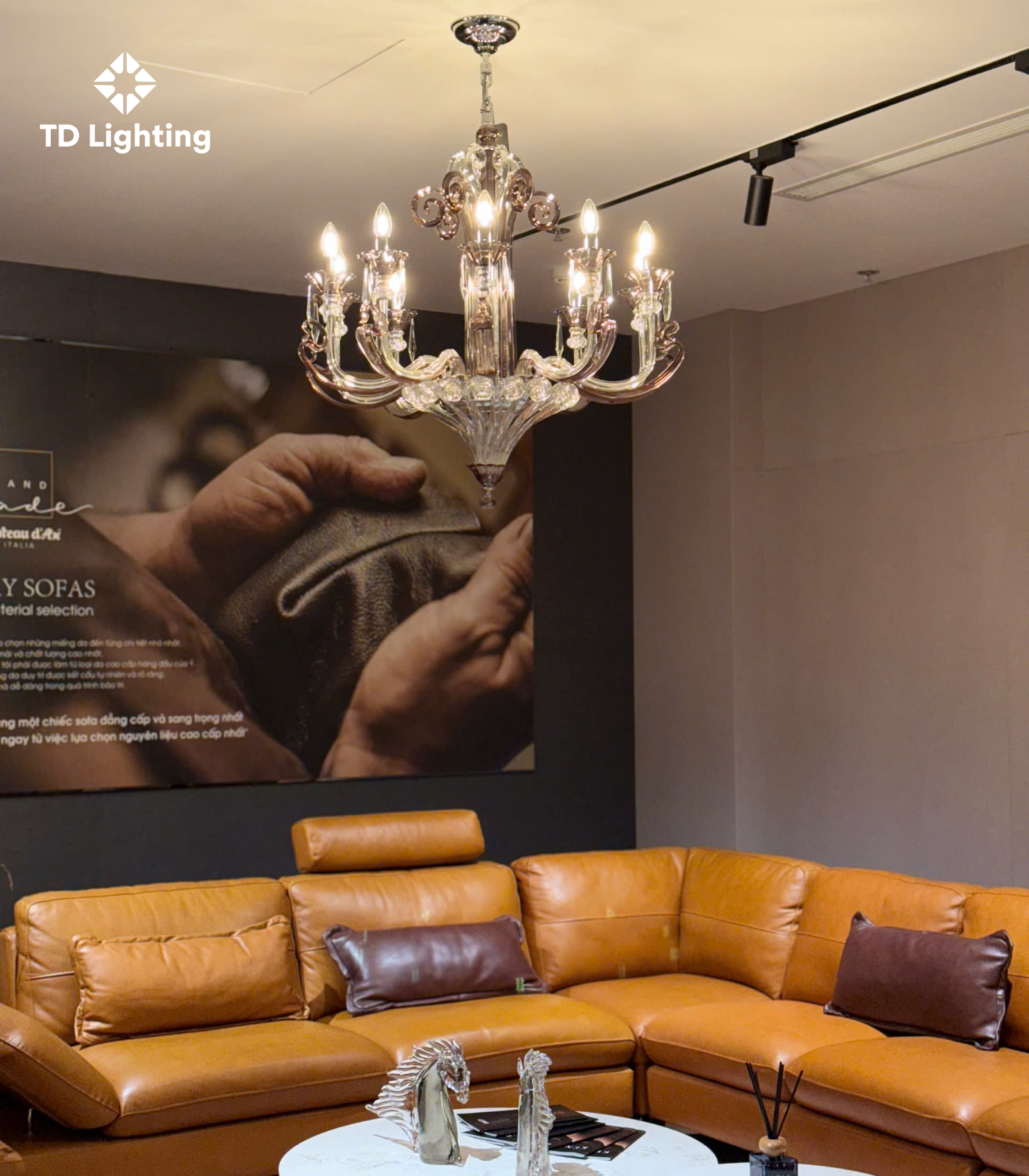 Đèn chùm Teorema Iris Cristal Bohemia