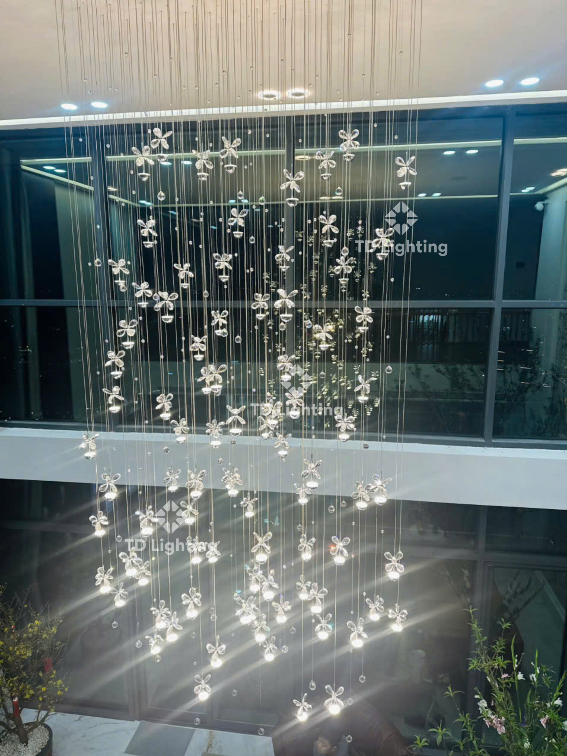 Đèn thả thiết kế Hoa Mai 7 Đèn thả thiết kế Hoa Mai (2)