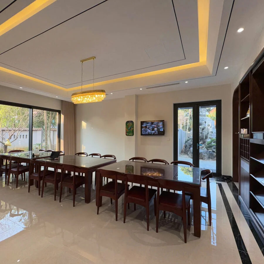 Ánh sáng tinh tế và hiện đại từ đèn trang trí Eglo và Mialuxy tại biệt thự Ninh Bình