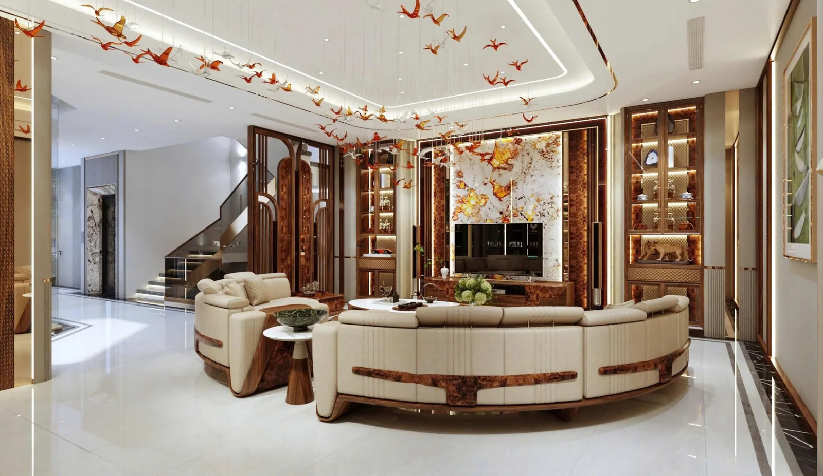 Hàng trăm cánh chim pha lê sải cánh tại Biệt thự Đà Nẵng