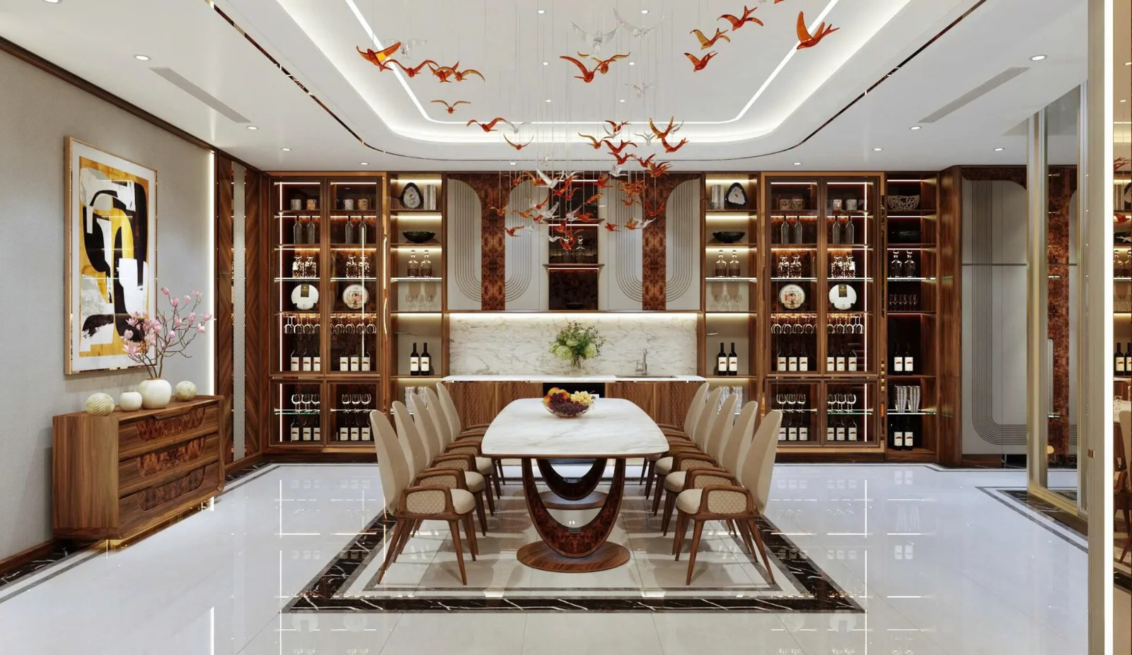 Hàng trăm cánh chim pha lê sải cánh tại Biệt thự Đà Nẵng