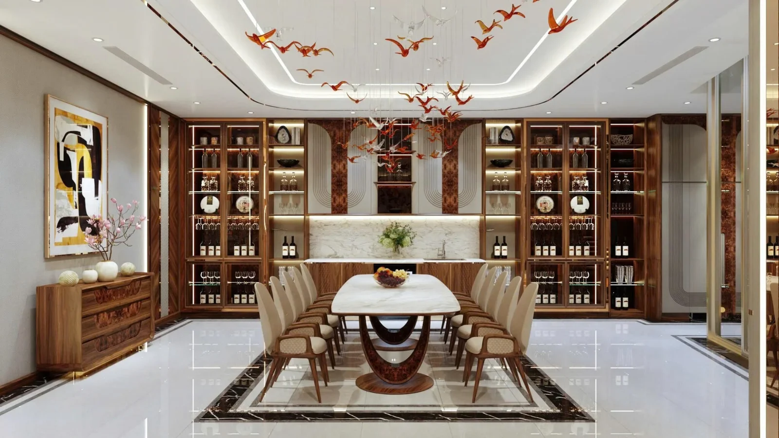 Hàng trăm cánh chim pha lê sải cánh tại Biệt thự Đà Nẵng