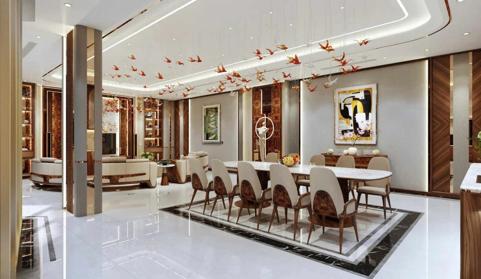 Hàng trăm cánh chim pha lê sải cánh tại Biệt thự Đà Nẵng