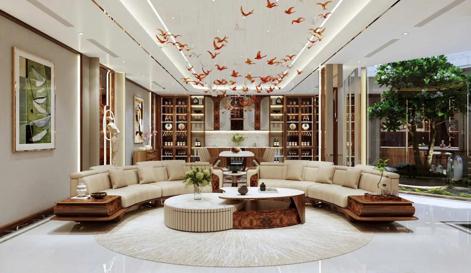 Hàng trăm cánh chim pha lê sải cánh tại Biệt thự Đà Nẵng