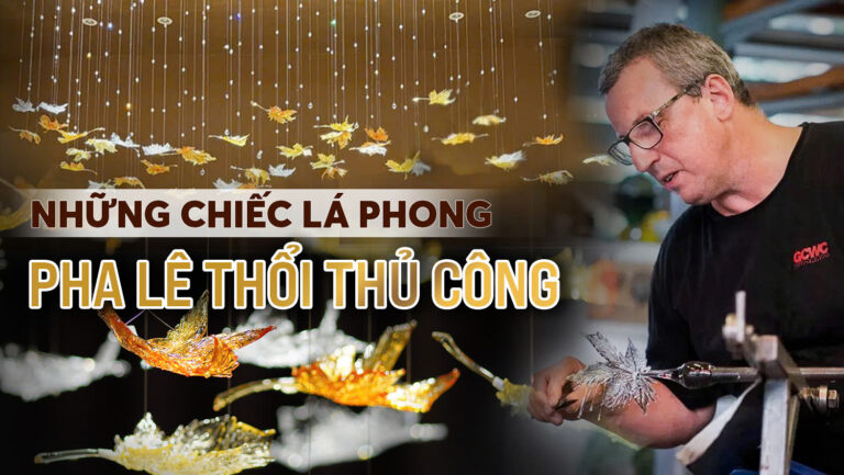 Mang Cả Mùa Thu Châu Âu Vào Không Gian Sống Với Đèn Thiết Kế Lá Phong Pha Lê Tiệp Khắc 