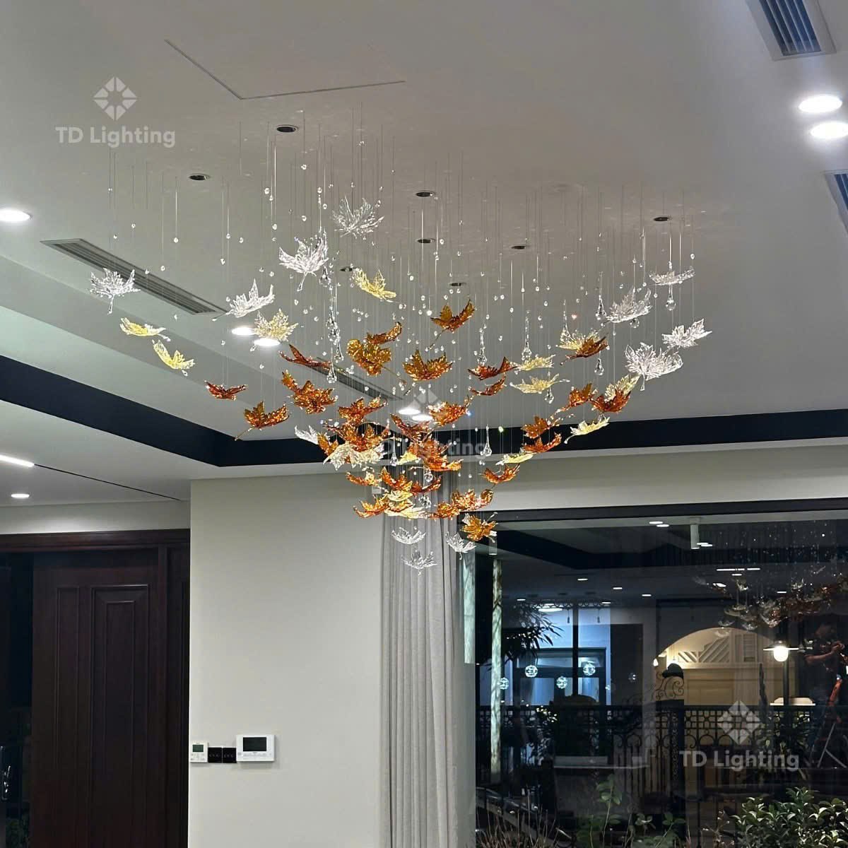 đèn thả thiết kế Lá Phong