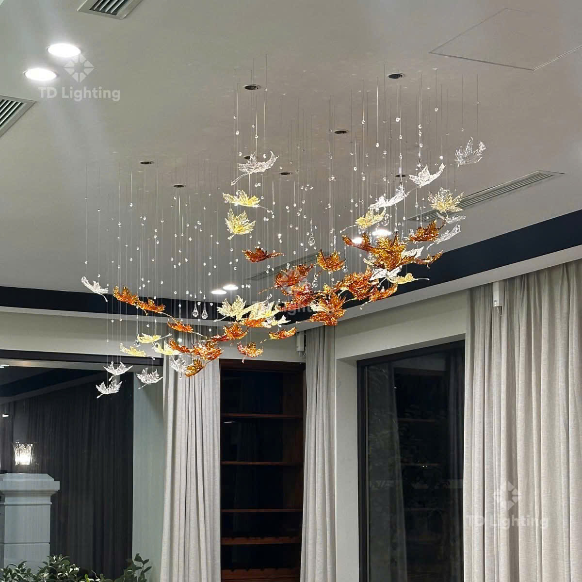 đèn thả thiết kế Lá Phong