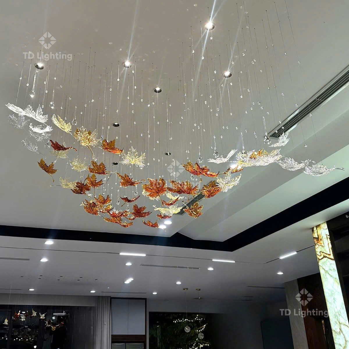 đèn thả thiết kế Lá Phong