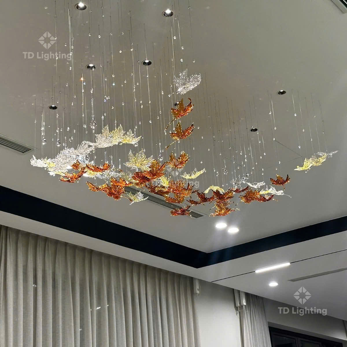 đèn thả thiết kế Lá Phong