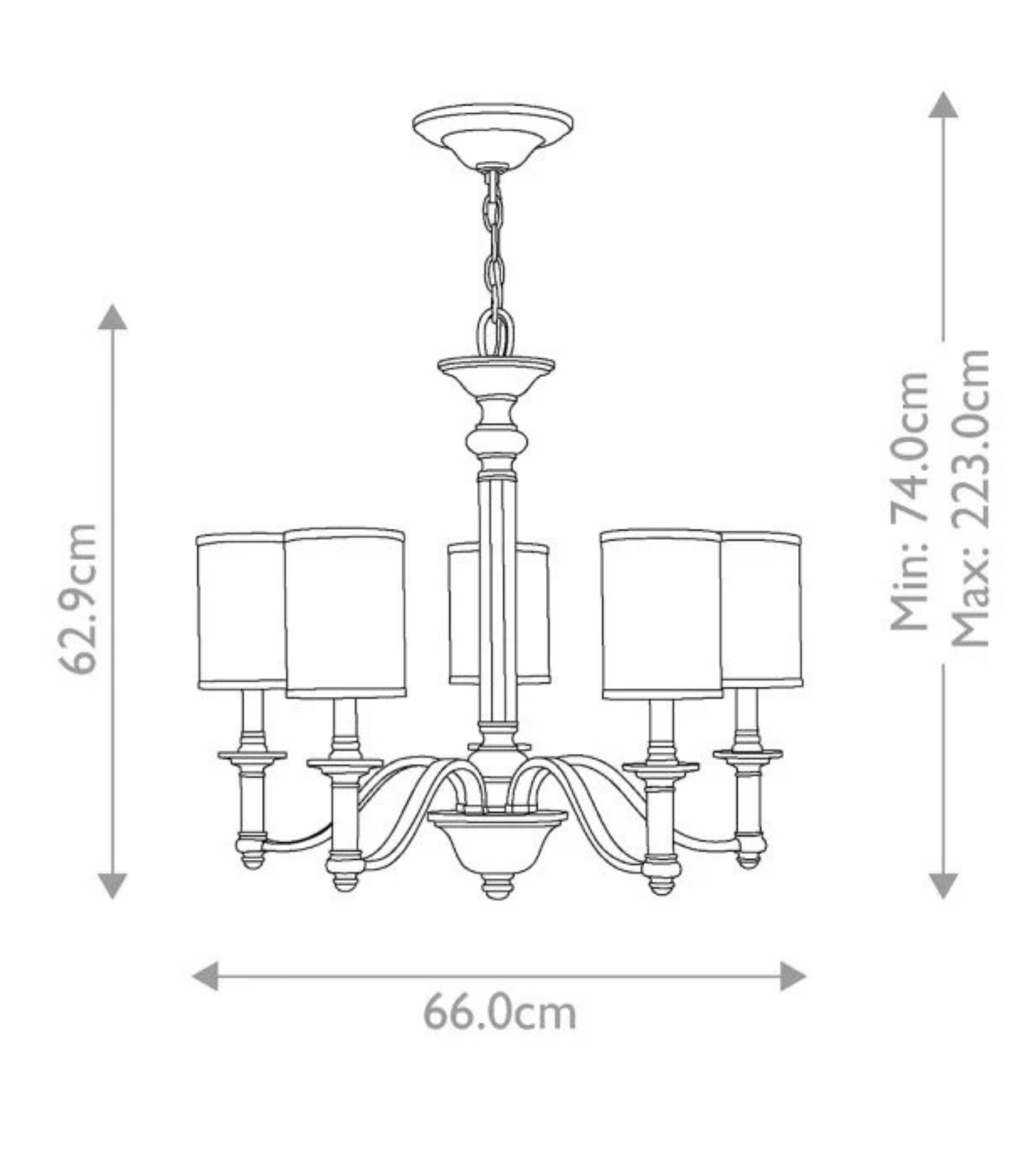 Đèn chùm Sussex Elstead Lighting
